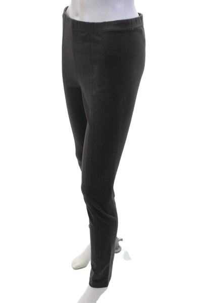Donna Karan Womens Cotton Stitching Detail Casual Leggings Gray Size S