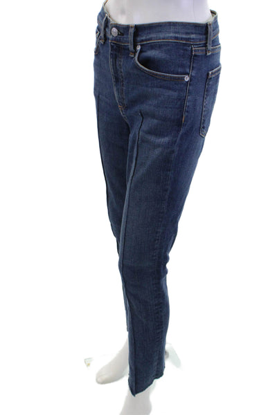 Rag & Bone Womens Dark Blue Ankle Cropped Skinny Jeans Size 28