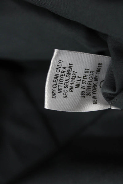 Milly Womens Tied Halter Neck Blouse Gray Size 4