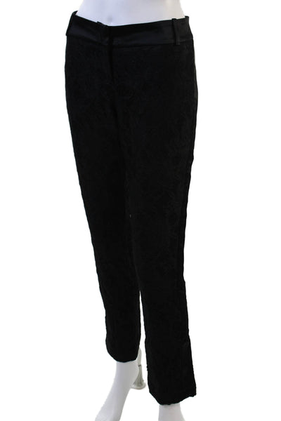 Flavio Castellani Womens Lace Pants Black Size 42