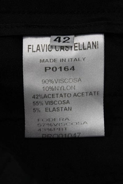 Flavio Castellani Womens Lace Pants Black Size 42