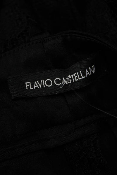 Flavio Castellani Womens Lace Pants Black Size 42