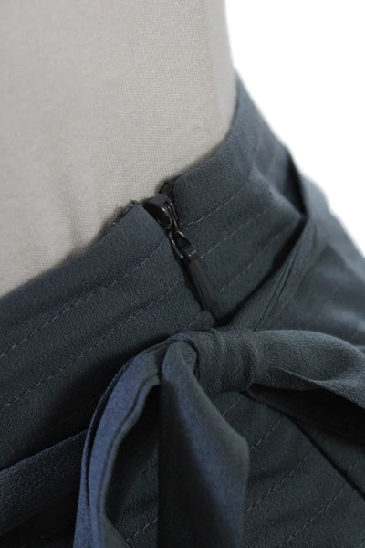 Leifsdottir Womens Pleated Skirt Blue Size 8