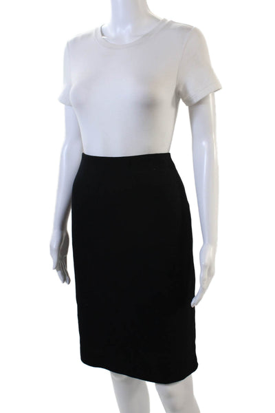 Lafayette 148 New York Womens Straight Skirt Black Size 12