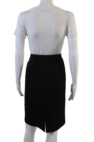 Lafayette 148 New York Womens Straight Skirt Black Size 12