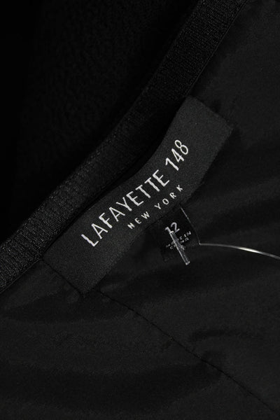 Lafayette 148 New York Womens Straight Skirt Black Size 12