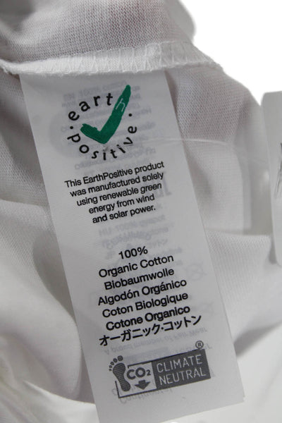 Simeon Farrar Unisex Adults Organic Cotton Graphic T-Shirt White Size M