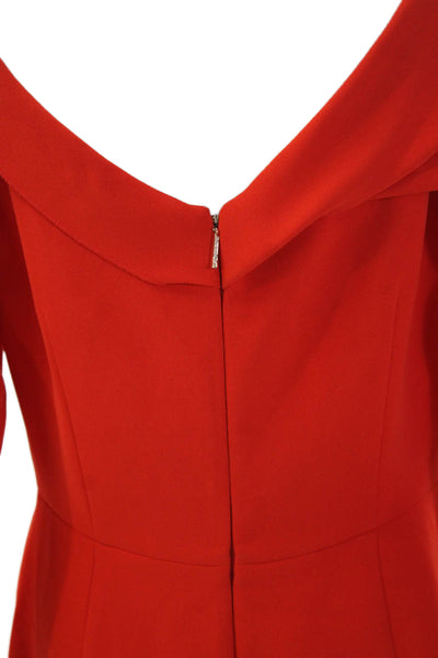 Rachel Roy Womens Boat Neck Dress Orange Size 10