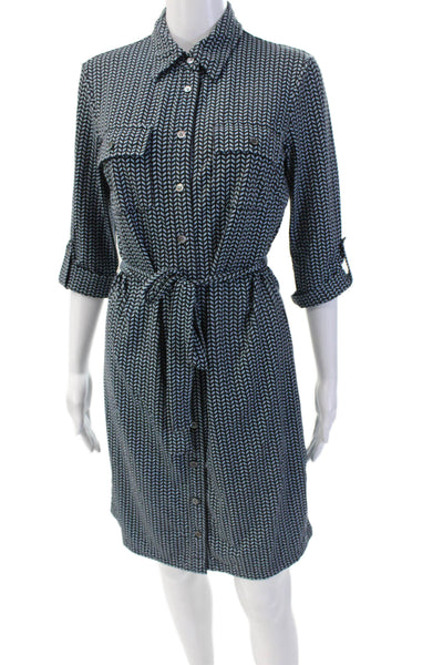 J. Mclaughlin Womens Shirt Dress Black Size XS