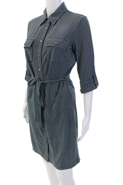 J. Mclaughlin Womens Shirt Dress Black Size XS