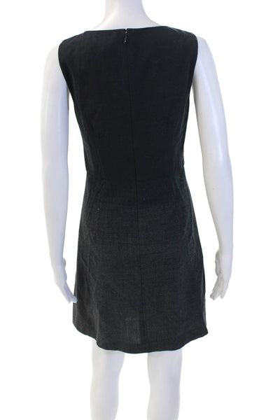 Theory Womens A-Line Mini Dress Black Size 4