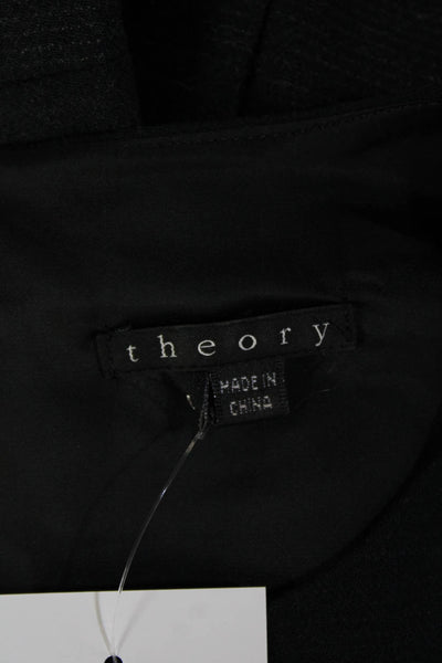 Theory Womens A-Line Mini Dress Black Size 4