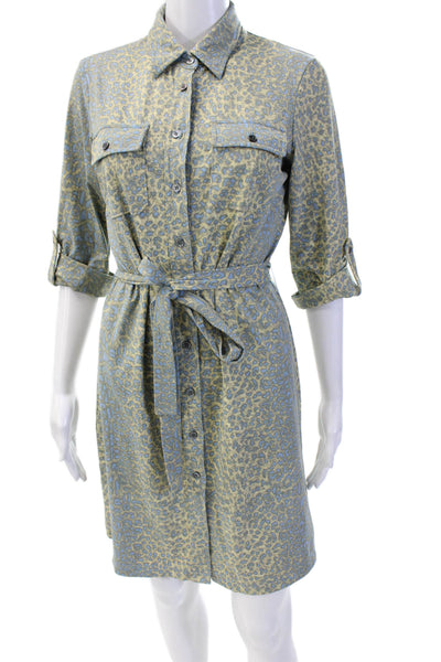 J. Mclaughlin Womens Shirt Dress Blue Size XS