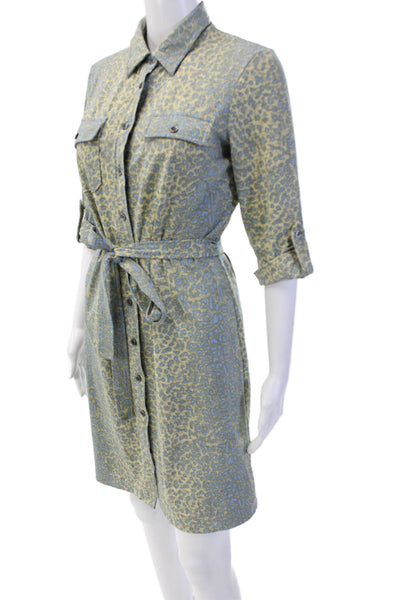J. Mclaughlin Womens Shirt Dress Blue Size XS