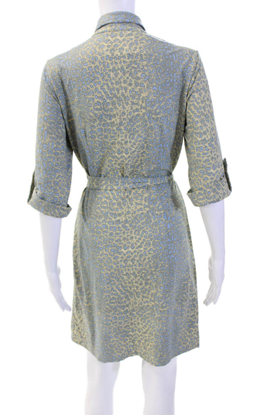 J. Mclaughlin Womens Shirt Dress Blue Size XS