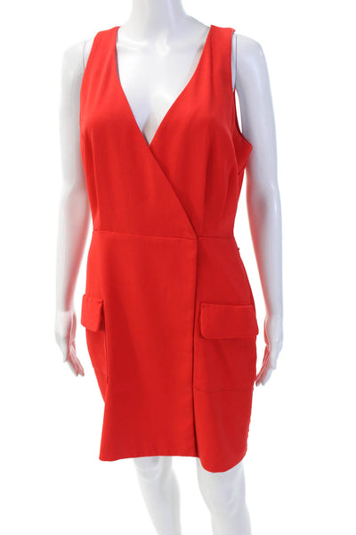 Amanda Uprichard Womens Pencil Dress Red Size M