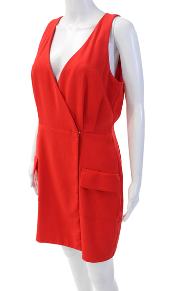 Amanda Uprichard Womens Pencil Dress Red Size M