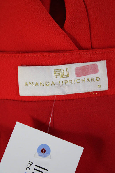 Amanda Uprichard Womens Pencil Dress Red Size M