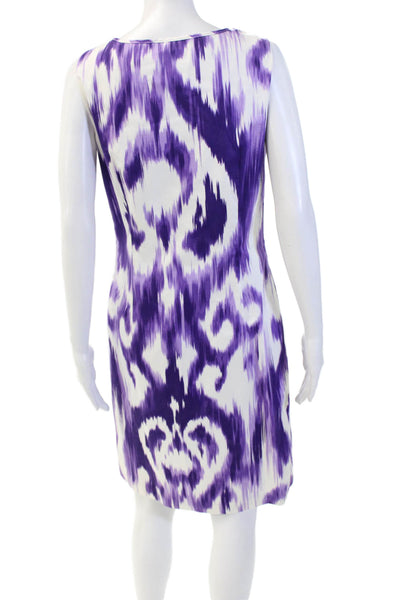 Ellen Tracy Womens Sheath Dress Purple Size M