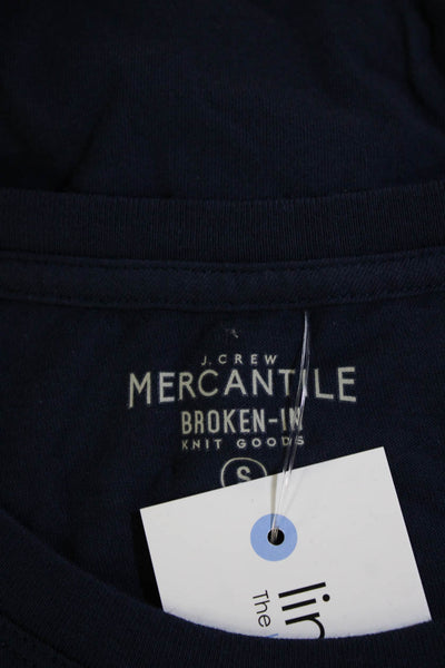 J Crew Women's Short Sleeves Basic T-Shirt Navy Blue Size S