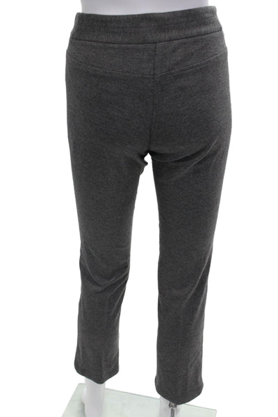 Theory Women's Hood Closure Straight Leg Casual Pants Gray Size 2