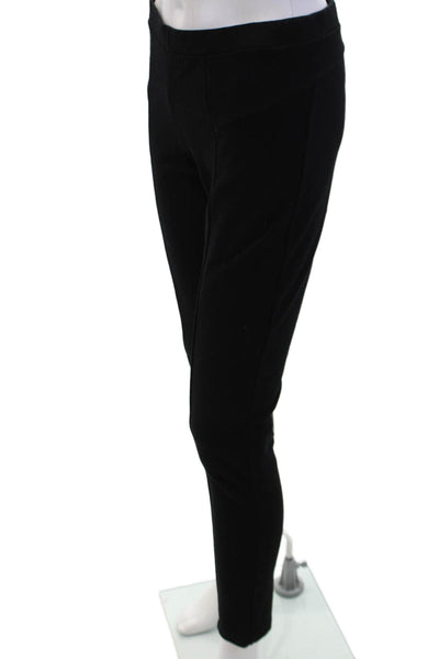 Theory Women's Pull-On Fitted Skinny Pants Black Size S