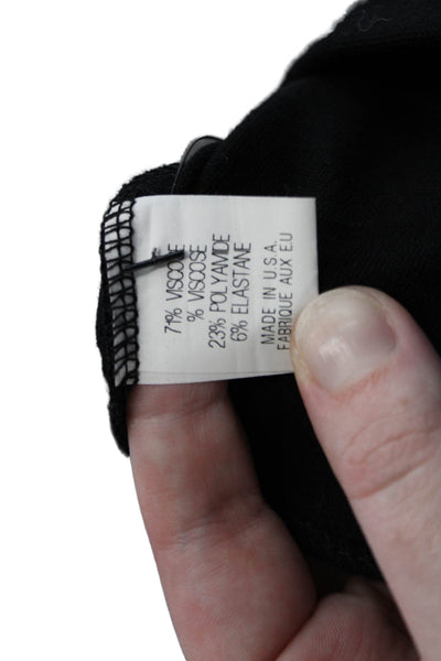 Theory Women's Pull-On Fitted Skinny Pants Black Size S