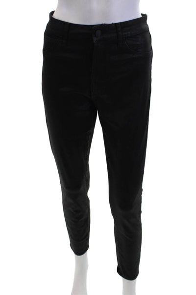 Articles of Society Women Ankle Cropped High Waist Black Pants Size 27