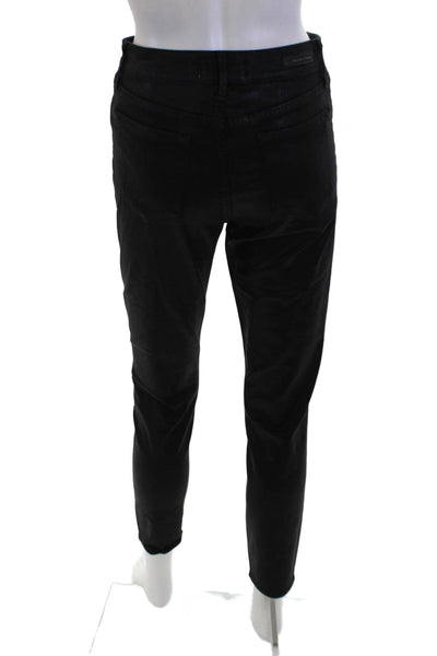 Articles of Society Women Ankle Cropped High Waist Black Pants Size 27
