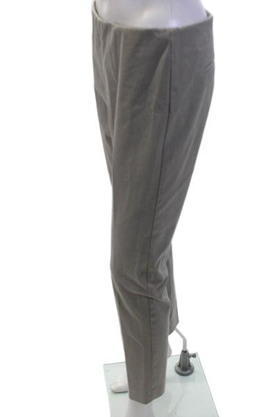 Ecru Women's Pull-On Flat Front Straight Leg Dress Pants Beige Size 4