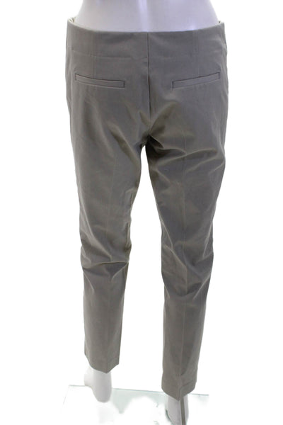 Ecru Women's Pull-On Flat Front Straight Leg Dress Pants Beige Size 4