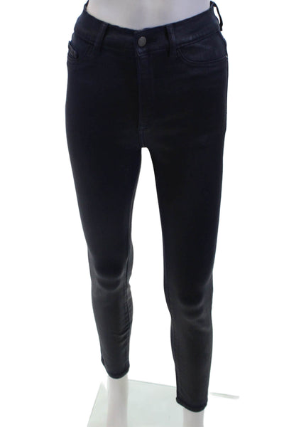 J Brand Womens Ankle Skinny Jeans Dark Blue Mid-Rise Size 26