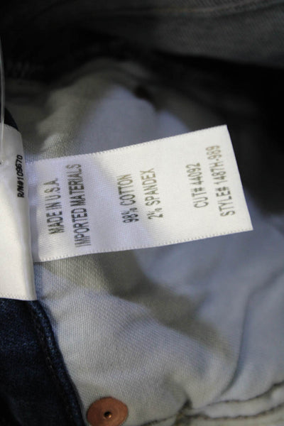 Citizens of Humanity Women Ankle Cropped Skinny Jeans Dark Blue Mid-Rise Size 25
