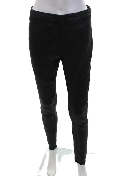 DL 1961 Women Black High Waist Biker Jegging Size 28