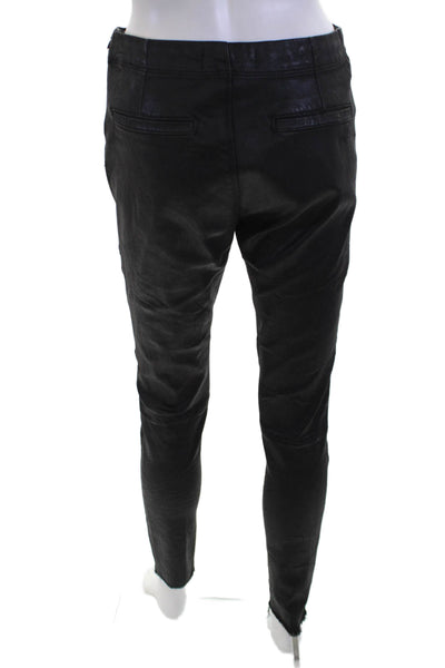 DL 1961 Women Black High Waist Biker Jegging Size 28