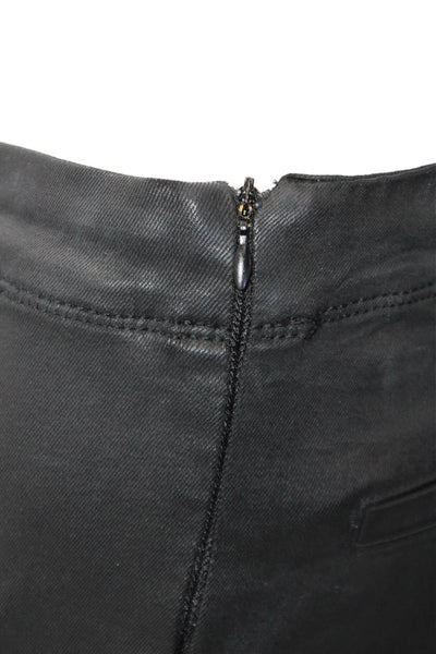DL 1961 Women Black High Waist Biker Jegging Size 28