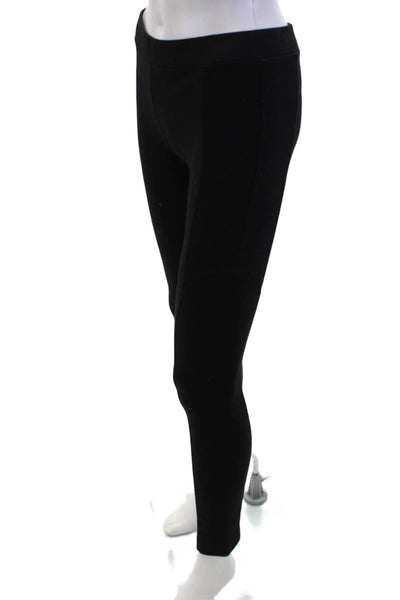 Haute Hippie Women's Elastic Waist Fitted Skinny Pants Black Size XS
