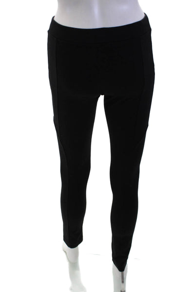 Haute Hippie Women's Elastic Waist Fitted Skinny Pants Black Size XS