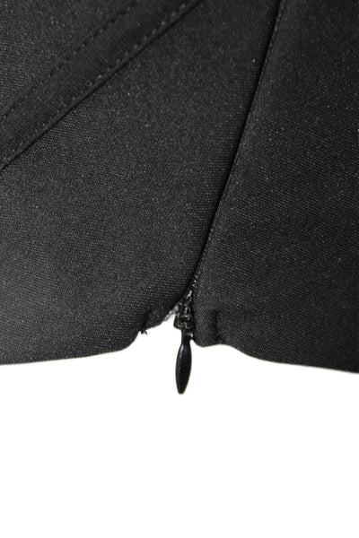 Zara Womens Sleeveless Cropped Corset Tank Top Black Size Medium