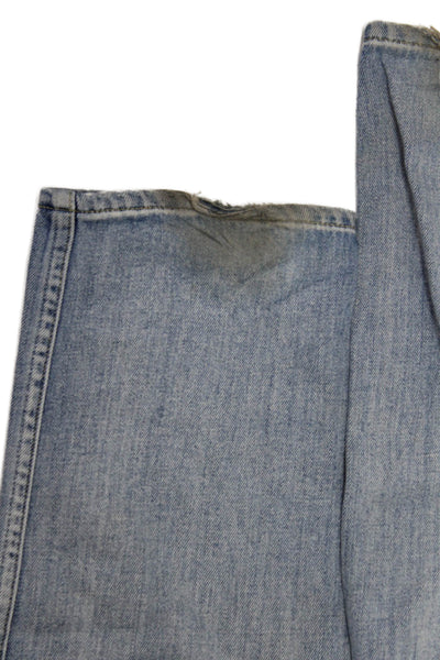 Amo Women Boyfriend Cropped Blue Jeans Size 25