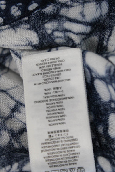 Michael Michael Kors Womens Tie-Dye Romper Blue Size L