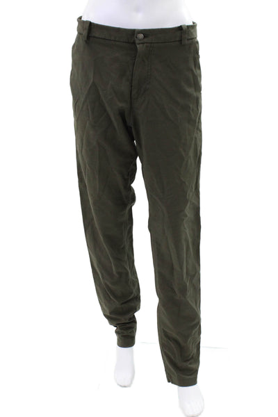 Lululemon Womens Button Zip Tapered Leg Pants Green Size EUR 30