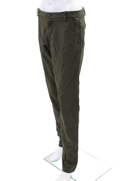 Lululemon Womens Button Zip Tapered Leg Pants Green Size EUR 30