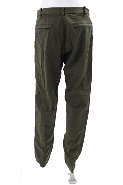 Lululemon Womens Button Zip Tapered Leg Pants Green Size EUR 30