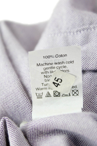 J Crew Mens Long Sleeve Casual Button Down Shirt Purple Size M