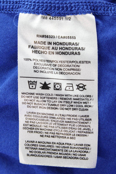 Nike Mens Cotton Short Sleeve Round Neck Casual T-shirt Blue Size M