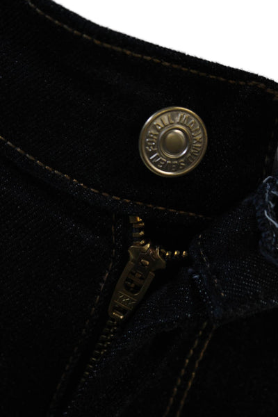 7 For All Mankind Women's Dark Wash Five Pocket Straight  Denim Pants Size 28