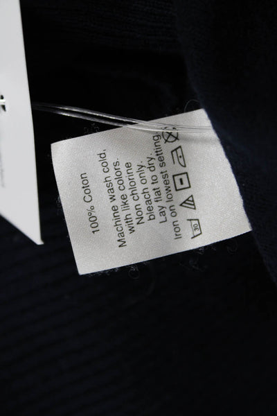 J Crew Women's V-Neck Long Sleeves Pullover Sweater Navy Blue Size S