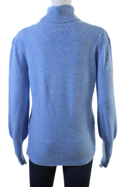 J Crew Women's Turtleneck Long Sleeves Pullover Sweater Blue Size XS