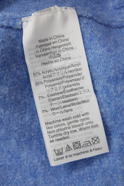 J Crew Women's Turtleneck Long Sleeves Pullover Sweater Blue Size XS